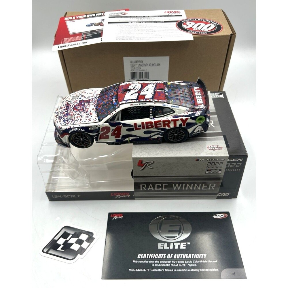 William Byron 2022 Atlanta Win Liberty University 1:24 ELITE Liquid Color 1/61